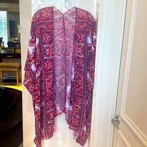 NWOT BECCA COVERUP Boho Chic Kimono O/S